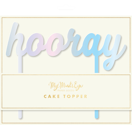 Hooray cake topper 